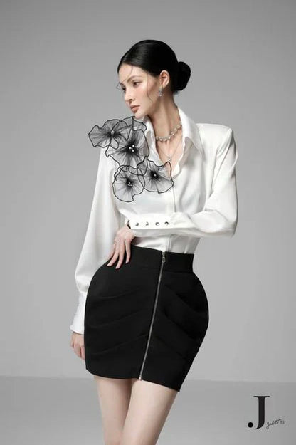 FLOWER W SHIRT x STELLA SKIRT